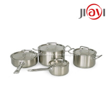 Popular cookware set saucepan frying pan Stainless steel 18/10